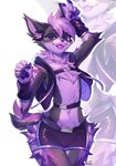 5_fingers anthro biped black_nose blep chest_tuft countershade_torso countershading ear_tuft femboy fingers gesture hand_gesture leg_tuft looking_at_viewer male male_anthro navel pawpads purple_pawpads solo thigh_tuft tongue tongue_out tuft v_sign bitterk4t mammal 2024 digital_drawing_(artwork) digital_media_(artwork) hi_res