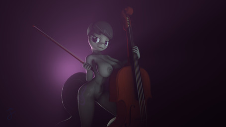anthro anthrofied areola bow_(stringed_instrument) bowed_string_instrument breasts cello cutie_mark female hair musical_instrument nipples nude solo string_instrument hooves-art friendship_is_magic hasbro my_little_pony octavia_(mlp) earth_pony equid equine horse mammal pony 16:9 3d_(artwork) digital_media_(artwork) hi_res source_filmmaker_(artwork) widescreen