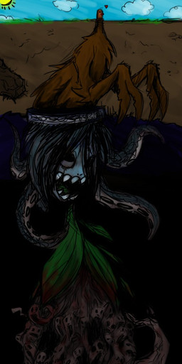 ambiguous_gender bone dirt grass group heart_symbol nightmare_fuel open_mouth plant roots skull solo_focus sun the_truth underground nellie_melton nm! nintendo pokemon diglett generation_1_pokemon pokemon_(species) 2008 absurd_res hi_res long_image tall_image