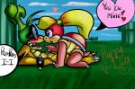 anthro blush duo eyewear female heart_symbol holidays male renee-moonveil mario_bros nintendo valentine's_day iggy_koopa koopaling pom_pom_(mario) koopa scalie 2015