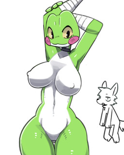 anthro arm_wraps being_watched big_breasts biped breasts cheek_spots choker choker_only curvy_figure duo featureless_crotch female front_view fur grey_body huge_breasts jewelry looking_at_another multicolored_body navel necklace necklace_only nipples non-mammal_breasts non-mammal_navel non-mammal_nipples nude nude_anthro nude_female simple_background stretching_arms thick_thighs two_tone_body white_background white_body white_breasts wide_hipped_anthro wide_hipped_female wide_hips wraps yellow_sclera pizademokttero grefina_(noirchaton4) amphibian frog 2024 4:5 absurd_res digital_drawing_(artwork) digital_media_(artwork) hi_res