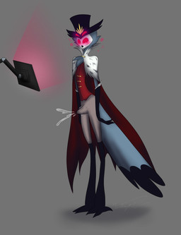 4_eyes anthro beak blush bodily_fluids bulge cape claws clothed clothing cum cum_in_clothing cum_inside cum_through_clothing cumshot ejaculation electronics erection erection_under_clothing feathers feet fur genital_fluids genitals hands-free hat headgear headwear hypnosis male mind_control monitor multi_eye orgasm penis red_eyes ringed_eyes royalty simple_background smile solo stimulation-free_orgasm talons toes wet wet_clothing kuro-freak hellaverse helluva_boss stolas_(helluva_boss) avian bird demon mammal owl owl_demon 2021 absurd_res digital_media_(artwork) hi_res