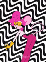 anthro bandage bandaged_chest blue_body blue_hair bottomwear breasts clothing duo eyewear female glasses gloves hair hair_over_eyes handwear pink_hair shorts thong tongue tongue_out under_boob underwear goommymuffin sound_warning akage_(vocaloid) nickelodeon spongebob_squarepants vocaloid goommy_(goommymuffin) muffin_(goommymuffin) domestic_cat felid feline felis ghost mammal mouse murid murine rodent spirit 2025 3:4 animated hi_res meme short_playtime sound webm