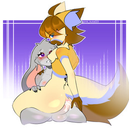 ahoge anal anal_penetration anthro anthro_on_anthro anthro_penetrated anthro_penetrating anthro_penetrating_anthro areola balls blue_eyes blue_markings blue_nose blush bodily_fluids breasts brown_hair brown_markings butt cheek_tuft chest_tuft cum cum_in_ass cum_inside duo erection eyelashes facial_tuft from_front_position fur genital_fluids genitals grey_body grey_fur gynomorph gynomorph/male gynomorph_penetrating gynomorph_penetrating_male hair humanoid_genitalia humanoid_penis intersex intersex/male intersex_penetrating intersex_penetrating_male larger_male larger_penetrated long_ears long_eyelashes looking_back male male_penetrated markings medium_breasts nipples nude penetration penile penile_penetration penis penis_in_ass pink_areola pink_nipples pink_nose purple_eyes rear_view sex short_hair simple_background sitting_on_another size_difference smaller_gynomorph smaller_intersex spread_legs spreading tail tuft yellow_body yellow_fur pink_kutal23 disney zootopia dan_(thatfennecdan) judy_hopps canid canine fox lagomorph leporid mammal rabbit 2025 colored colored_sketch digital_drawing_(artwork) digital_media_(artwork) hi_res sketch