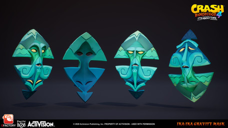 4_ears black_background blue_body company_logo empty_eyes eyebrows eyes_closed feral floating frown light limbless logo long_nose male mask multi_ear multicolored_body not_furry open_frown open_mouth rear_view simple_background solo teal_body teal_eyebrows teeth text three-quarter_view turnaround unibrow year yellow_sclera marion_volpe activision crash_bandicoot_(series) crash_bandicoot_4:_it's_about_time toys_for_bob ika-ika animate_inanimate living_mask 2020 3d_(artwork) absurd_res colored digital_media_(artwork) english_text hi_res lighting shaded male_(lore)