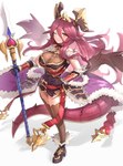 big_breasts blush breasts clothed clothing female looking_at_viewer one_eye_closed solo tail gonzarez1938 cygames dragalia_lost mythology nintendo brunhilda_(dragalia_lost) mym_(dragalia_lost) animal_humanoid dragon dragon_humanoid humanoid mythological_creature mythological_scalie scalie 2022 absurd_res hi_res