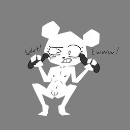 anthro blush bodily_fluids bukkake clenched_teeth cum cum_on_face dialogue double_handjob faceless_character faceless_male feet female flat_chested genital_fluids genitals grey_background handjob holding_penis loli male male/female nipples nude one_eye_closed paper penile penis sex simple_background solo spread_legs spreading teeth text vulva young young_anthro young_female sl0th cartoon_network the_amazing_world_of_gumball teri_(tawog) bear mammal paper_creature 1:1 2025 digital_drawing_(artwork) digital_media_(artwork) english_text monochrome