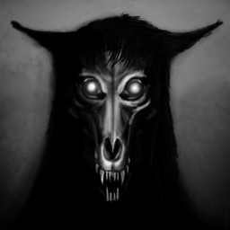 ambiguous_gender anterior_nasal_aperture anthro bared_teeth bone front_view fur glowing glowing_eyes grey_background hair pointy_ears prick_ears simple_background skull skull_head solo teeth louceph scp_foundation scp-1471-a canid canine malo mammal 1:1 2019 detailed greyscale headshot_portrait hi_res icon monochrome portrait