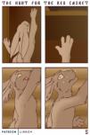 2019 absurd_res anthro comic digital_media_(artwork) english_text fur hare hi_res lagomorph leporid lirkov male mammal nude solo text