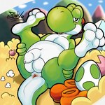 anus balls butt feet foot_fetish foreskin genitals male overweight penis presenting raised_tail solo tail tail_anus pawzzhky mario_bros mythology nintendo yoshi's_island dragon green_yoshi mythological_creature mythological_scalie scalie yoshi 1:1 hi_res