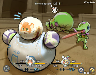 ambiguous_gender balled_up_diaper bdsm bodily_fluids bondage bound clothed clothing diaper diaper_gag diaper_hood diaper_mittens diaper_orb duo face_on_diaper gameplay_mechanics gui health_bar level_drain level_number locked_diaper male male/male status_effect struggling sweat tongue tongue_out trapped_in_diaper user_interface vore wearing_diaper chaptude mana_(series) nintendo pokemon square_enix trials_of_mana fulm_(darkentrophy) plum_(cinnamonbeehive) animate_inanimate diaper_creature dragodon generation_1_pokemon mammal mouse murid murine pikachu pokemon_(species) rodent hi_res