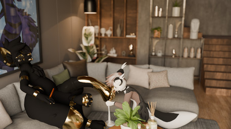 animal_genitalia animal_penis anthro archer bodily_fluids cigar cum cum_drip cum_pooling dripping duo equine_genitalia equine_penis furniture genital_fluids genitals hyper licking male male/male penis pupper_(scoutartz) sofa tongue worship baito blender_cycles dakota_(baito) darius_(baito) anubian mayu_(azuki) absurd_res blender_(artwork) digital_media_(artwork) hi_res