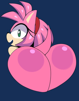 accessory against_surface anthro ass_on_glass bent_over big_butt bubble_butt butt butt_focus female glass green_eyes hair_accessory hairband looking_back on_glass on_surface open_mouth presenting presenting_hindquarters rear_view simple_background solo teeth transparent_background squish_(artist) sega sonic_the_hedgehog_(series) amy_rose eulipotyphlan hedgehog mammal alpha_channel icon