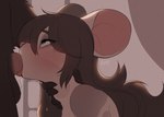 anthro anthro_on_anthro anthro_penetrated anthro_penetrating anthro_penetrating_anthro balls balls_deep big_ears black_body black_fur blue_eyes blush bodily_fluids body_part_in_mouth brown_hair close-up deep_penetration deep_throat depth_of_field duo erection eyebrows fellatio female female_focus female_penetrated fondling_internal_bulge freckled_face freckles fur genitals hair half-closed_eyes head_in_crotch internal looking_at_another looking_at_partner looking_up looking_up_at_another looking_up_at_partner male male/female male_penetrating male_penetrating_female narrowed_eyes neck_bulge neck_grab open_mouth oral oral_penetration penetration penile penile_penetration penis_in_mouth raised_inner_eyebrows saliva sex side_view solo_focus tongue tongue_on_penis tongue_out tongue_out_fellatio translucent translucent_body x-ray_view giesenn mouse_meish_(giesenn) mammal mouse murid murine rodent