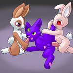 anal anal_penetration anthro balls big_balls big_penis blush bodily_fluids genitals group male male/male masturbation paws penetration penis rough_sex sex tapering_penis tears trio young young_male young_on_young lewdkitten069 mythology lagomorph leporid mammal mythological_carbuncle mythological_creature rabbit 1:1 absurd_res hi_res
