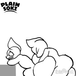 anal anal_penetration balls big_balls big_butt big_ears big_penis bodily_fluids bulge butt butt_jiggle duo eyes_closed from_behind_position genitals holding_butt huge_butt huge_penis jiggling leaning_on_object male male/male nude penetration penis questionable_consent rough_sex sex simple_background skinny tears tears_of_pain plainsokz humanoid 1:1 animated line_art monochrome no_sound short_playtime webm