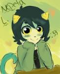 :3 black_hair blush bonnieokie cute grey_skin hair homestuck looking_at_viewer ms_paint_adventures nepeta_leijon troll
Rating: Safe
Score: 0
User: Zedee
Date: April 16, 2014