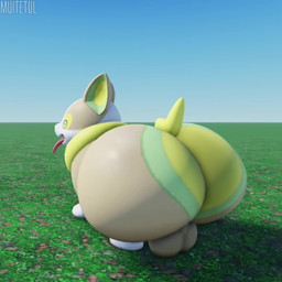 balls big_butt butt butt_jiggle feral genitals huge_butt hyper hyper_butt jiggling male male_feral shaking_butt solo tongue tongue_out wiggling_butt muitetium nintendo pokemon generation_8_pokemon pokemon_(species) yamper 1:1 2025 3d_(artwork) 3d_animation animated digital_media_(artwork) high_framerate no_sound short_playtime video