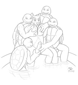 anthro balls bath bathing circumcised erection flaccid genitals group humanoid_genitalia humanoid_penis male male/male nude penis smile conditional_dnp moodyferret teenage_mutant_ninja_turtles teenage_mutant_ninja_turtles_(2012) donatello_(tmnt) leonardo_(tmnt) master_splinter michelangelo_(tmnt) raphael_(tmnt) brown_rat mammal murid murine rat reptile rodent scalie turtle 2017 digital_media_(artwork) greyscale hi_res monochrome sketch adopted_(lore) adopted_son_(lore) adoptive_father_(lore) brother_(lore) brothers_(lore) indirect_incest_(lore) pseudo_incest_(lore) sibling_(lore)