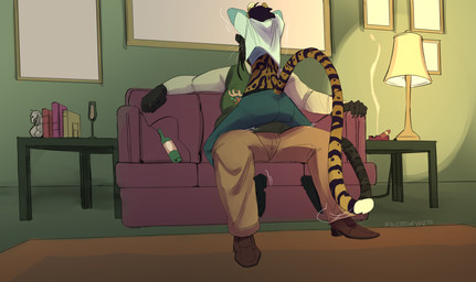 age_difference anthro christmas_clothing christmas_sweater christmas_topwear clothing detailed_background duo furniture holidays lamp male male/male obese obese_anthro obese_male older_male on_sofa on_top_of_another overweight overweight_anthro overweight_male removing_shirt size_difference sofa sweater topwear twistedteeth christmas cheetah felid feline jaguar mammal pantherine hi_res trans_(lore) trans_man_(lore)