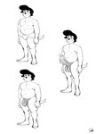 anthro balls big_balls blush bodily_fluids boxer_briefs clothing cum genital_fluids genitals male nipples shirt slightly_chubby solo tail tank_top topwear underwear jordo_(artist) jerry_(jordo) chimera hi_res monochrome