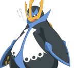 ambiguous_gender anthro beak looking_at_viewer open_beak open_mouth semi-anthro simple_background solo white_background inahon485 nintendo pokemon empoleon generation_4_pokemon pokemon_(species) 2022 hi_res