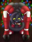 anthro anus clothing female flexible genitals holidays hooves legwear looking_at_viewer looking_through looking_through_legs machine nude pussy solo holtz christmas hellkitty android bovid caprine domestic_cat felid feline felis goat hybrid mammal robot 3:4 digital_media_(artwork)