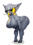 alternate_form areola bent_over big_breasts big_butt breasts butt cybernetics female grey_areola grey_nipples hanging_breasts leaning leaning_forward machine nipples not_furry nude simple_background solo tongue tongue_out white_background yellow_eyes yellow_tongue twistingtoxic krek_(krekk0v) android automaton humanoid living_machine robot absurd_res hi_res