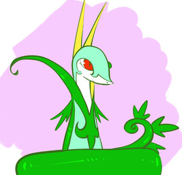 abstract_background ambiguous_feral ambiguous_gender apode curled_tail feral green_body leaf legless markings multicolored_body pupils purple_background red_eyes serpentine simple_background slit_pupils smile solo tail white_background white_sclera yellow_ears momensarada nintendo pokemon generation_5_pokemon pokemon_(species) serperior 2022 colored hi_res