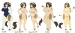 2_horns 3_fingers anthro areola art_progression bent_arm bent_leg big_areola big_breasts black_eyebrows blue_one-piece_swimsuit breasts brown_hair brown_markings closed_smile clothed clothed/nude clothed_anthro clothed_female clothing cloven_hooves curved_horn eyebrows eyelashes featureless_crotch female female_anthro fingers fur fur_markings genitals green_eyes grey_fingers grey_hooves hair half-closed_eyes hands_on_hips hooved_fingers hooves horn light lips looking_at_self looking_at_viewer markings medium_hair mouth_closed multicolored_body multicolored_fur narrowed_eyes navel nipple_outline nipples nude nude_anthro nude_female open_mouth open_smile pink_areola pink_lips pink_nipples pink_tongue pussy simple_background smile smiling_at_viewer smug_grin solo standing tail tan_body tan_fur teeth text thick_bottom_lip thick_thighs tongue two_tone_body two_tone_fur white_body white_fur white_horn white_tail year milk-jug milky_(milk-jug) bovid bovine cattle mammal 2021 colored digital_drawing_(artwork) digital_media_(artwork) english_description english_text lighting sequence shaded