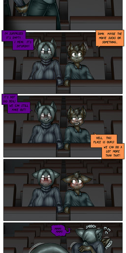 age_difference anthro dialogue duo female infidelity kissing male male/female text james_howard patreon agatha_(james_howard) alphonse_(james_howard) cougar domestic_cat felid feline felis mammal absurd_res comic english_text hi_res url