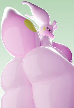 antennae_(anatomy) anthro big_breasts big_butt breasts butt butt_focus eyelashes female glistening glistening_body huge_breasts huge_butt looking_at_viewer looking_back low-angle_view nipples nude pink_body rear_view simple_background solo tail thick_thighs shimshimakaze monnodev_(modeler) nintendo pokemon kyra_(azulavoir) generation_6_pokemon goodra pokemon_(species) 3d_(artwork) absurd_res digital_media_(artwork) hi_res
