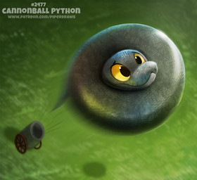 ambiguous_gender black_body black_scales cannon daww feral flying grey_body grey_scales humor motion_lines outside pun ranged_weapon scales solo text visual_pun weapon worried yellow_eyes piper_thibodeau ball_python python reptile scalie snake digital_media_(artwork) digital_painting_(artwork) painting_(artwork) url