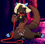 2_horns anthro bangs big_ears black_markings black_nose black_sclera blonde_hair bodily_fluids brown_body brown_fur brown_markings claws clitoris cloven_hooves collar crotch_tuft dewclaw_hooves digitigrade drooling ear_tails ears_down excessive_genital_fluids excessive_pussy_juice exhibitionism eyebrows eyelashes facial_markings fangs female fur fur_markings genital_fluids genitals glistening glistening_claws glistening_clitoris glistening_eyes glistening_genitalia glistening_hooves glistening_horn glistening_pussy hair handpaw head_markings heart_symbol hooves horn kneeling leash leash_pull leashed_collar markings masturbation open_mouth open_smile outside paws pear-shaped_figure photo_background pink_tongue pivoted_ears pointy_ears prick_ears pussy ring_(marking) saliva short_hair smile solo spiral_eyes sweat teeth toe_claws tongue toony tuft vaginal vaginal_fluids vaginal_masturbation wide_hips angelhive aai_(dreamscreep) hybrid 3d_(artwork) digital_media_(artwork) hi_res mixed_media photography_(artwork) nonbinary_(lore) trans_(lore) trans_man_(lore)