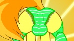 16:9 2013 2d_animation animated balls_outline blonde_hair bottomwear braeburn_(mlp) bulge butt clothed clothing crossdressing detailed_bulge earth_pony equid equine femboy feral friendship_is_magic genital_outline hair hasbro horse legwear male mammal motion_tweening my_little_pony panties pattern_bottomwear pattern_clothing pattern_panties pattern_underwear pony presenting presenting_hindquarters rear_view shaking_butt short_playtime solo stockings striped_bottomwear striped_clothing striped_panties striped_underwear stripes tiarawhy underwear widescreen