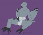 anthro buzzing clothed clothing diaper male masturbation padded padding sex_toy solo vibrator wearing_diaper trashpandalucas soarinskies_abdl_(bird) avian bird owl