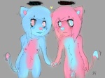 anthro duo female food male stubs tail stubbins felid lion mammal pantherine incest_(lore) sibling_(lore) twins_(lore)