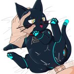 4_fingers 4_toes 5_fingers bestiality black_body black_ears black_nose blue_pawpads blue_tail_tip blush butt cat_tail cheek_tuft collar collar_only collar_tag digitigrade dipstick_tail disembodied_hand duo erection faceless_character faceless_human faceless_male facial_tuft fangs feet female female_focus female_on_human female_penetrated feral feral_focus feral_penetrated fingers genitals glowing glowing_eyes glowing_markings glowing_pawpads glowing_tail_tip half-closed_eyes hand_on_face hindpaw human_on_feral human_penetrating human_penetrating_feral humanoid_genitalia humanoid_penis interspecies looking_pleasured machine male male/female male_on_feral male_penetrating male_penetrating_female markings narrowed_eyes nude on_model open_mouth pawpads paws penetration penile penile_penetration penis penis_in_pussy quadruped ring_(marking) sex simple_background size_difference slightly_chubby slightly_chubby_female smaller_female smaller_penetrated solo_focus tail tail_markings teeth toes tongue tongue_out tuft vaginal vaginal_penetration vein veiny_penis whiskers white_background yellow_eyes aka_leopard hi-fi_rush microsoft tango_gameworks 808_(hi-fi_rush) felid feline human mammal robot 1:1 absurd_res hi_res