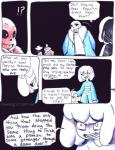 aftertale ambiguous_gender angry animated_skeleton bone chara_(undertale) clothed clothing comic dialogue english_text frisk_(undertale) geno_sans_(aftertale) group human humanoid loverofpiggies male mammal not_furry open_mouth papyrus_(undertale) sans_(undertale) skeleton speech_bubble teeth text tongue undead undertale undertale_(series)