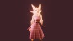 2024 3d_(artwork) 3d_animation 4_ears animated anthro bottomwear canid canine clothing dancing digital_media_(artwork) discreet_user dress female fox glowing hi_res mammal multi_ear mylar_(discreet_user) no_sound skirt solo webm yellow_body