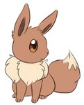 ambiguous_gender black_nose brown_body brown_fur brown_tail feral fluffy fluffy_tail fur mouth_closed neck_tuft paws pupils quadruped simple_background sitting solo tail tuft white_background flavia-elric nintendo pokemon lux_(yapc) eevee generation_1_pokemon pokemon_(species) 2019 digital_media_(artwork) hi_res