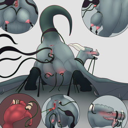 anus areola big_teats blush castration clitoridectomy clitoris cock_and_ball_torture crotch_breasts fallopian_tubes female feral genital_mutilation genital_torture genitals gore horn mastectomy membrane_(anatomy) membranous_wings mutilation nipple_fetish nipple_penetration nipple_play nipples oophorectomy ovaries penetration restrained solo tail teats tentacle_in_nipple tentacle_in_vagina tentacle_penetration tentacles tongue tongue_out vaginal vaginal_canal vaginal_penetration vulva wings darama european_mythology mythology dragon mythological_creature mythological_scalie scalie western_dragon 1:1 hi_res