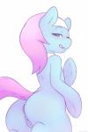2014 anthro anthrofied blue_eyes blue_fur blush butt dissyshy equine female friendship_is_magic fur hair half-closed_eyes horse looking_at_viewer lotus_(mlp) mammal my_little_pony plain_background pony pussy saliva solo terrabutt tongue white_background
Rating: Explicit
Score: 32
User: lemongrab
Date: February 27, 2014
