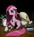 blue_eyes bodily_fluids bucket container crying cutie_mark female feral fur hair lint pink_body pink_fur pink_hair rock solo tears john_joseco friendship_is_magic hasbro my_little_pony madame_le_floure_(mlp) mr._turnip_(mlp) pinkamena_(mlp) pinkie_pie_(mlp) rocky_(mlp) sir_lintcelot_(mlp) earth_pony equid equine horse mammal pony 2011