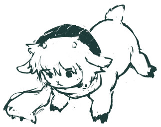 alternate_species beanie clothed clothed_feral clothing cloven_hooves feral feral_with_hair feralized furrification hair hat headgear headwear hooves male scarf scut_tail short_tail simple_background solo tail toony petday your_turn_to_die shin_tsukimi bovid caprine mammal sheep hi_res monochrome