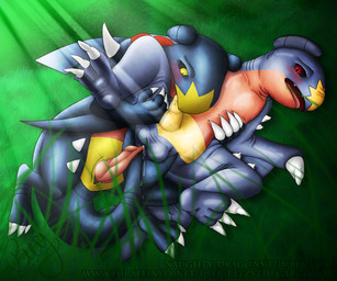 anal anal_penetration animal_genitalia anus balls bodily_fluids butt claws cloaca cloacal_penis clothing cum duo erection genital_fluids genitals knot latex latex_clothing latex_skinsuit male male/male open_mouth oral penetration penis sex skinsuit tail tail_fetish tail_in_ass tail_insertion tail_play tail_sex tight_clothing tongue reezythegarchomp nintendo pokemon proto_(infycharmander) reezy_(reezythegarchomp) garchomp generation_4_pokemon pokemon_(species) 2015 6:5 absurd_res digital_media_(artwork) hi_res signature