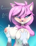 aeris_(vg_cats) anthro big_breasts blue_eyes blush breast_grab breast_squish breasts english_text feline female fur hair huge_breasts lactating mammal milk nipples pink_fur pink_hair text thefuckingdevil vg_cats
Rating: Questionable
Score: 34
User: Ample_Bovine
Date: December 20, 2013