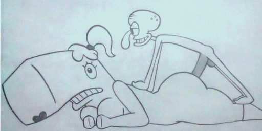 ambiguous_penetration animated_gif anthro balls breasts butt clothing duo erection female female_penetrated footwear genitals hair lipstick makeup male male/female male_penetrating male_penetrating_female nude penetration penis sex nickelodeon spongebob_squarepants pearl_krabs squidward_tentacles aquatic cephalopod cetacean coleoid mammal mollusk octopodiform physeteroid sperm_whale toothed_whale whale animated frame_by_frame short_playtime sketch
