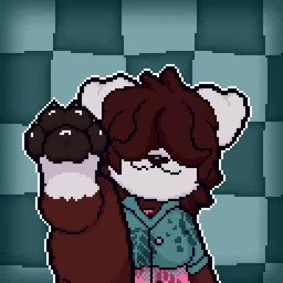 anthro biped blep brown_body brown_fur brown_hair feet female foot_focus foot_on_glass footprint fur hair hair_over_eye pawpads paws solo tongue tongue_out white_body white_fur dante_kurutta_(artist) canid canine canis domestic_dog mammal 1:1 2025 animated high_framerate short_playtime sound webm