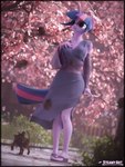 anthro cherry_blossom clothing dress duo eyewear female flower footwear glasses hair horn plant prunus_(flower) purple_eyes purple_hair purple_tail round_glasses sandals shoes tail tree steamyart friendship_is_magic hasbro my_little_pony mythology twilight_sparkle_(mlp) equid equine mammal mythological_creature mythological_equine timberwolf_(mlp) unicorn 3:4 3d_(artwork) digital_media_(artwork) hi_res